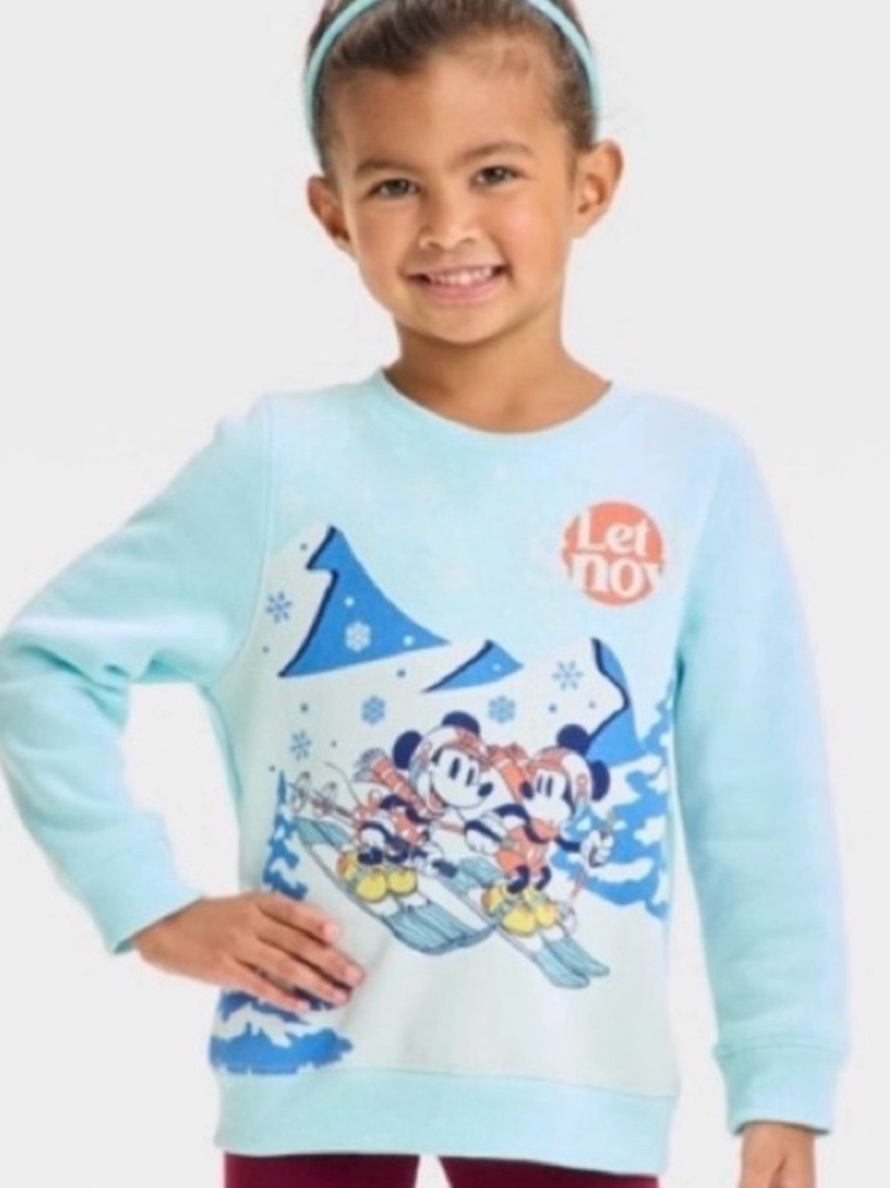 Disney Junior Let It Snow Mickey Mouse Minnie Mouse Sweatshirt new  18 months
